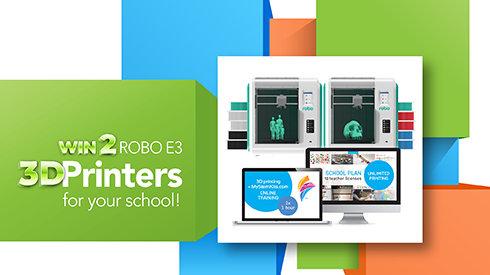 Win Two (2) Robo E3 3D Printers for Your School!